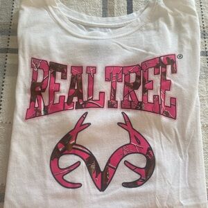 Realtree Women's Tee with Pink and Brown Logo